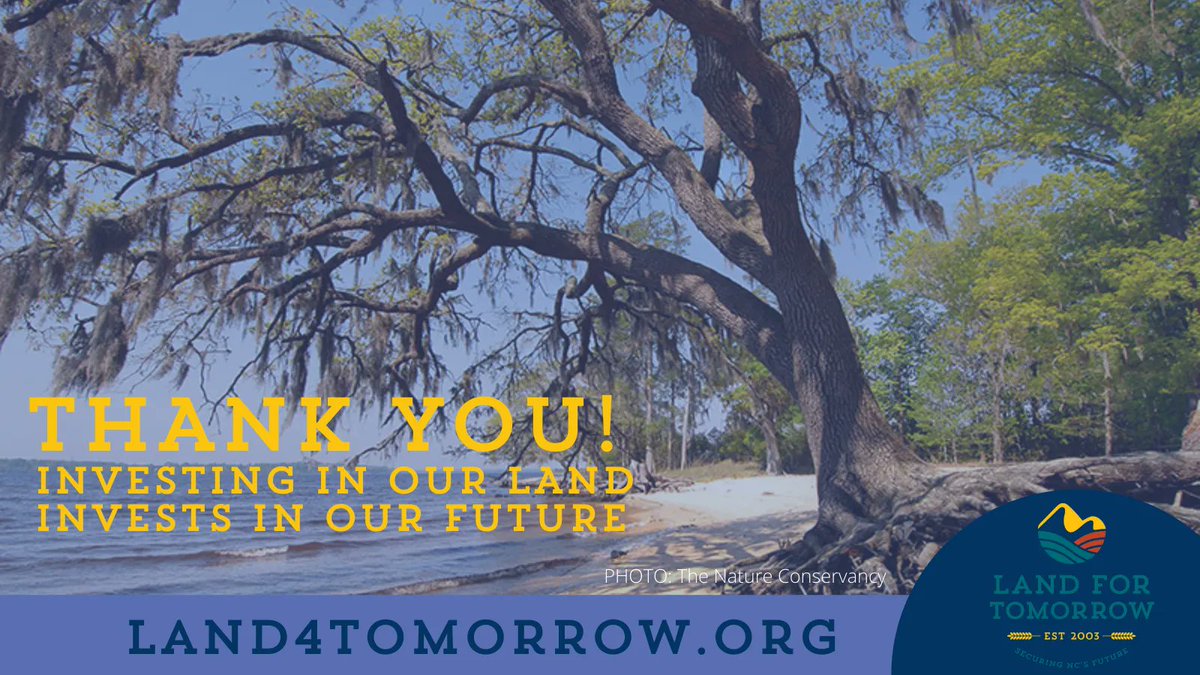 Land for Tomorrow (@land4tomorrow) on Twitter photo This historic funding for NC’s trails, parks, game lands, farms and more means a strong future for NC’s land and water as we continue to protect our state. #ncga #ncpol #ncbudget
<a href="/DeanArp/">Dean Arp</a> <a href="/KyleHallNC/">Rep. Kyle Hall</a> <a href="/DestinHall/">Destin Hall</a> <a href="/JohnBellNC/">Rep. John Bell</a> <a href="/CharlesGrahamNC/">Charles Graham</a> <a href="/JohnSzoka/">John Szoka</a> <a href="/RepStrickland/">Rep. Larry C. Strickland</a> This historic funding for NC’s trails, parks, game lands, farms and more means a strong future for NC’s land and water as we continue to protect our state. #ncga #ncpol #ncbudget
<a href="/DeanArp/">Dean Arp</a> <a href="/KyleHallNC/">Rep. Kyle Hall</a> <a href="/DestinHall/">Destin Hall</a> <a href="/JohnBellNC/">Rep. John Bell</a> <a href="/CharlesGrahamNC/">Charles Graham</a> <a href="/JohnSzoka/">John Szoka</a> <a href="/RepStrickland/">Rep. Larry C. Strickland</a>