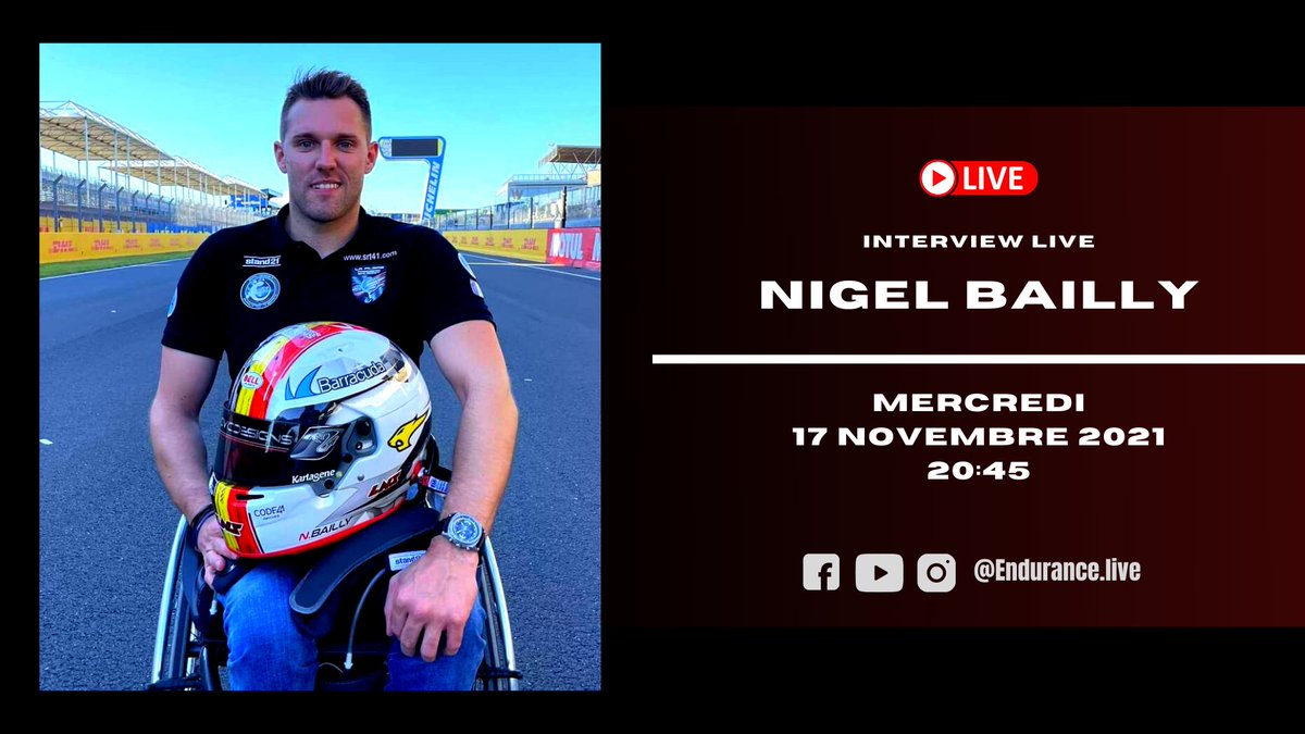 Endurance_Live's tweet photo. N'oubliez pas, on se retrouve ce soir avec @nglb ❗️👀

Nous revenons sur sa carrière, son actualité et ses projets, vous pourrez lui poser vos questions dans le chat❗️😉

🔗https://t.co/NdyFWyzvys

#WEC #LeMans24H #24HLeMans #Endurance #SRT41 #Handicap #Live #Facebook https://t.co/oZN6ZC7BRe