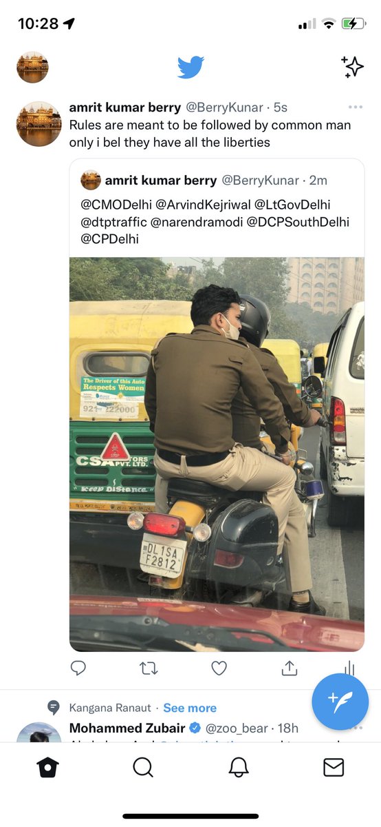 BerryKunar's tweet photo. Still waiting for the copy of notice n challan @ArvindKejriwal @CMODelhi @dtptraffic @DCPSouthDelhi &amp;@RahulGandhi @ArvindKejriwal @ https://t.co/vyRHZ22mpU