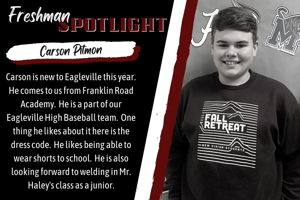 TibbsEAG's tweet photo. 2nd round of EHS Student Spotlights! Meet our Eagles. They are amazing! @Tim_PedigoEAG @EAGbrownj #ehsstudents #studentspotlights https://t.co/untqk5BnvZ