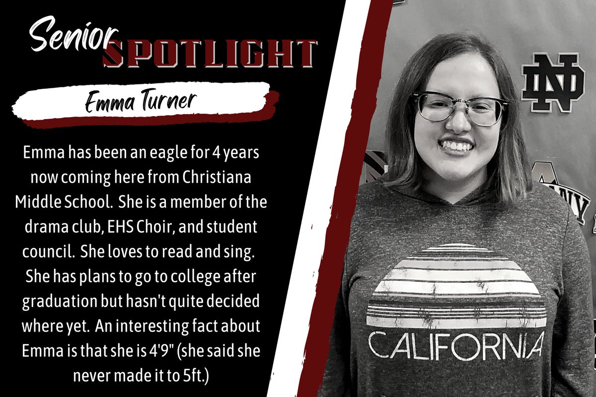 TibbsEAG's tweet photo. 2nd round of EHS Student Spotlights! Meet our Eagles. They are amazing! @Tim_PedigoEAG @EAGbrownj #ehsstudents #studentspotlights https://t.co/untqk5BnvZ