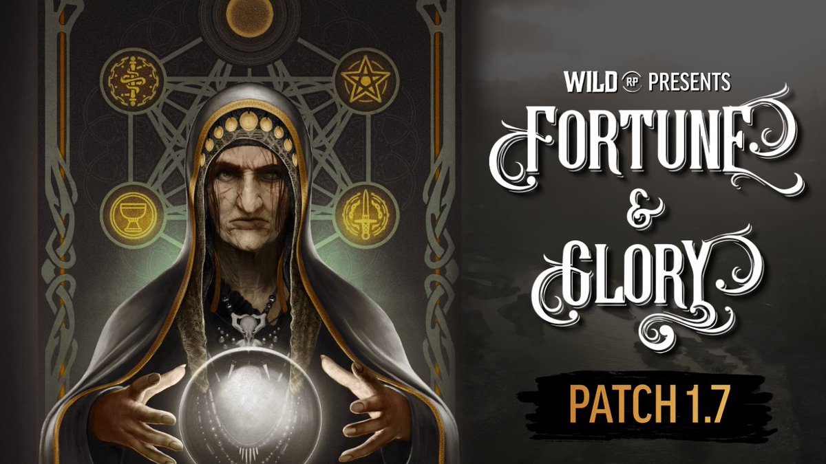WildRPofficial's tweet photo. Patch 1.7 - Fortune &amp; Glory is live. Check out some of our latest features added including Tarot Card Readings and Train Robberies!

https://t.co/kRTN9MbDpK https://t.co/bA3Jlx1eth