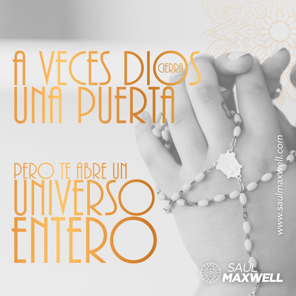 SaulMaxwell04's tweet photo. A veces Dios cierra una puerta pero te abre un universo entero 🤩🙌💐
Sometimes God closes a door but opens an entire universe 🤩🙌💐
https://t.co/DgVCKmXGY5
#SaulMaxwell #Psiquicodelasestrellas✨ #Reflexiones #videntes #reflexiondeldia #horóscopo #FelizMiércolesParaTodos https://t.co/M4V1vx5cEH