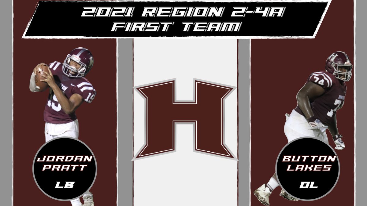 CONGRATULATIONS to these guys for making the All Region Teams! 
Region 2-4a OFFENSIVE  MVP: QB RED PARKER
Region 2-4a SUPER 25 TEAM:
CB- WILL VANCE
DL-  BRANDON WATKINS
RB- JALEN WASHINGTON
WR- EJ STOVALL
OL- WILL ECHOLES
Region 2-4a 1ST TEAM:
OL- BUTTON LAKES
LB- JORDAN PRATT