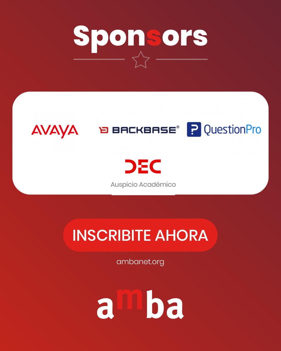 ¡Últimas horas para inscribirte!  
<La experiencia como base del éxito empresarial>
una Jornada sobre tendencias y novedades en Experiencia del Cliente.
📅18 de noviembre a las 9:30 hs. (ARG)
¡100 % ONLINE y GRATUITO!
 forms.gle/4Gc1RWU9gvECAY…
Organizado junto a <a href="/AquoraBE/">Aquora</a>