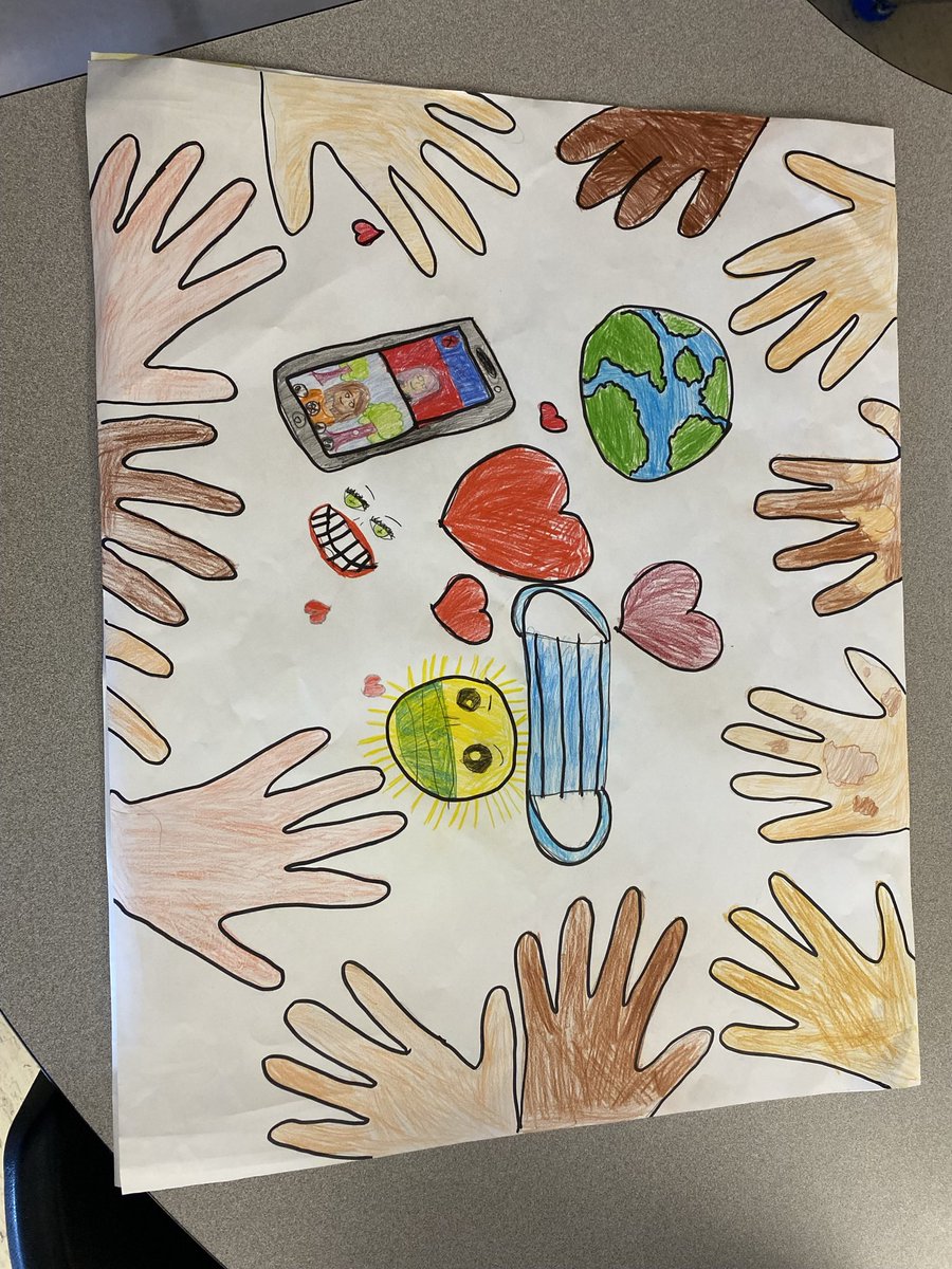 MsLongeway's tweet photo. This years #peaceposter theme was “We are all connected”. Students were challenged to show this through pictures only. Some stellar submissions were sent to our local Fenelon Falls & District Lions Club. @FenelonTownship #tldsblearns #tldsbart https://t.co/lj4BN5qoxq