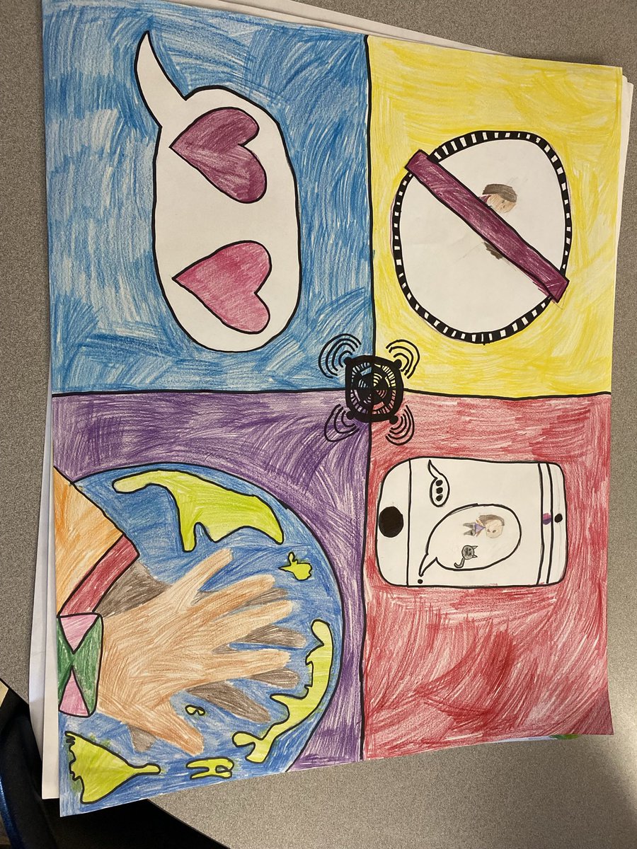 MsLongeway's tweet photo. This years #peaceposter theme was “We are all connected”. Students were challenged to show this through pictures only. Some stellar submissions were sent to our local Fenelon Falls & District Lions Club. @FenelonTownship #tldsblearns #tldsbart https://t.co/lj4BN5qoxq