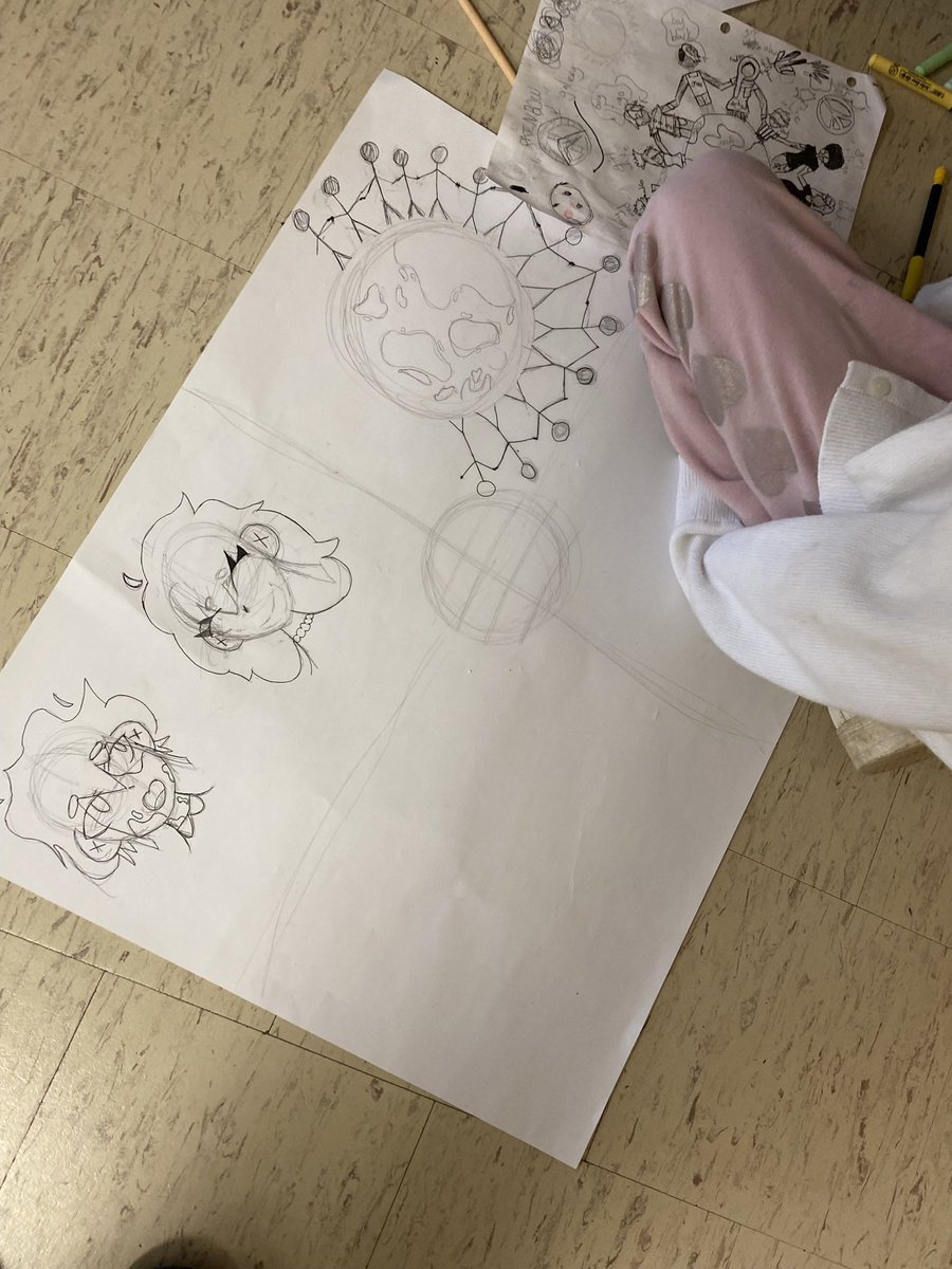 MsLongeway's tweet photo. This years #peaceposter theme was “We are all connected”. Students were challenged to show this through pictures only. Some stellar submissions were sent to our local Fenelon Falls & District Lions Club. @FenelonTownship #tldsblearns #tldsbart https://t.co/lj4BN5qoxq