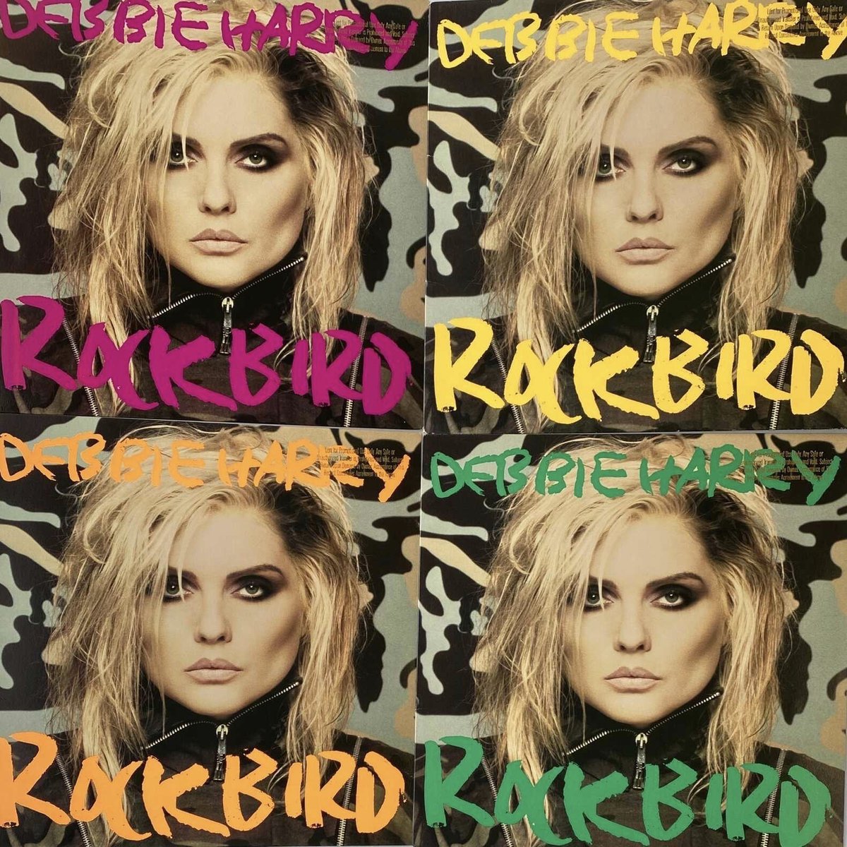 Debbie's 2nd studio album #Rockbird was released 35 years ago this week! The album featured the hit "French Kissin'" &amp; had 4 variations of the album artwork.

Background Painting by Andy Warhol, cover design by Stephen Sprouse &amp; photography by Guzman. What more could you ask for?
