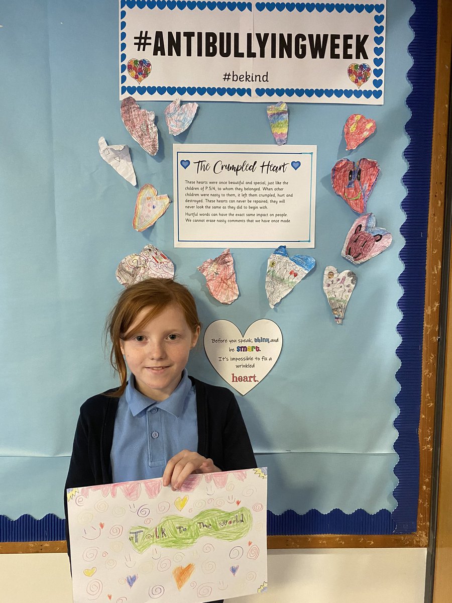 MrsDandP54's tweet photo. Some of our wonderful #AntiBullyingWeek posters which have some amazing messages that we want to share with everyone! #stopbullying #bekind #talktotheworld  #stopbullys https://t.co/thgY4kaCkE