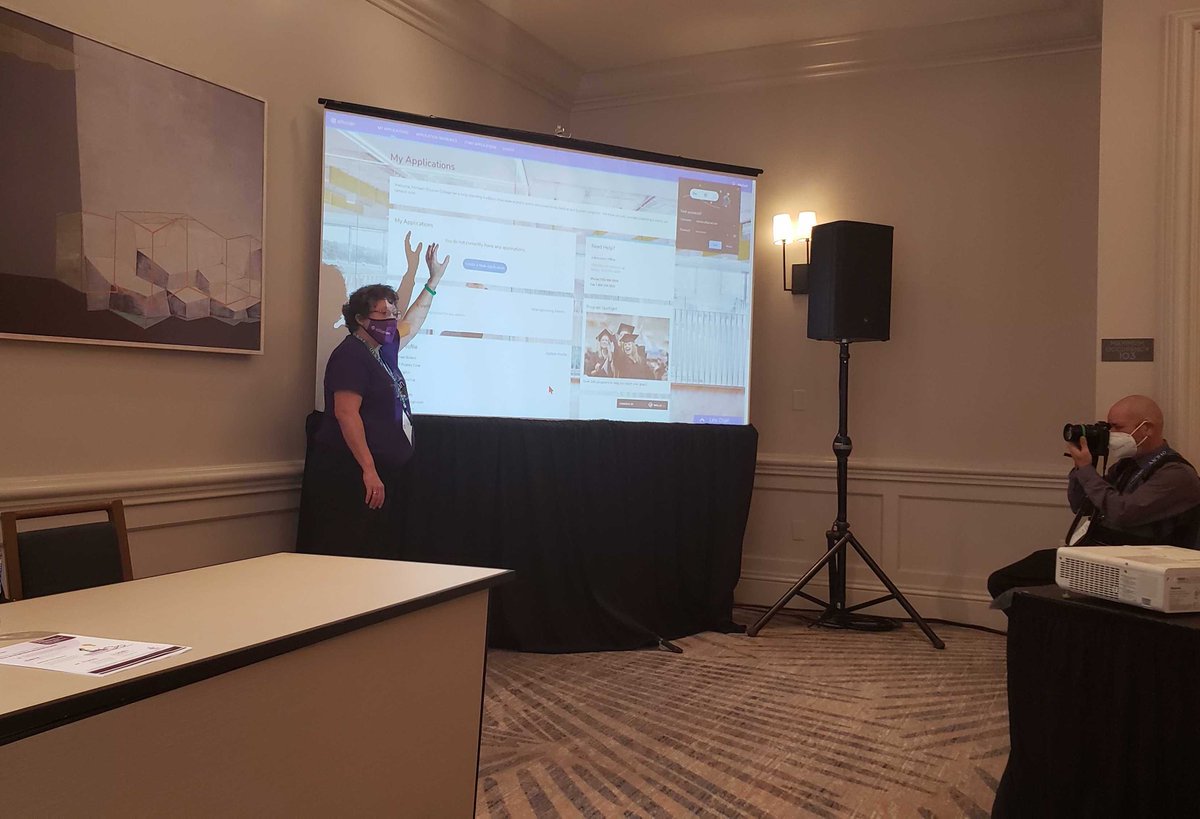 EllucianInc's tweet photo. 👏Huge thank you to the @AACRAO team, speakers, and attendees for a great #SEM21 program and look at the future of #recruiting in #highered! https://t.co/FEAGCBHGQW