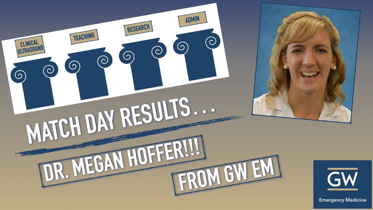 We are absolutely over the moon to announce our EM US Fellowship Match results. We are lucky enough to keep our very own <a href="/GWEMresidency/">GW EM Residency</a> senior, Dr. Megan Hoffer!!! The future of AEMUS is bright!