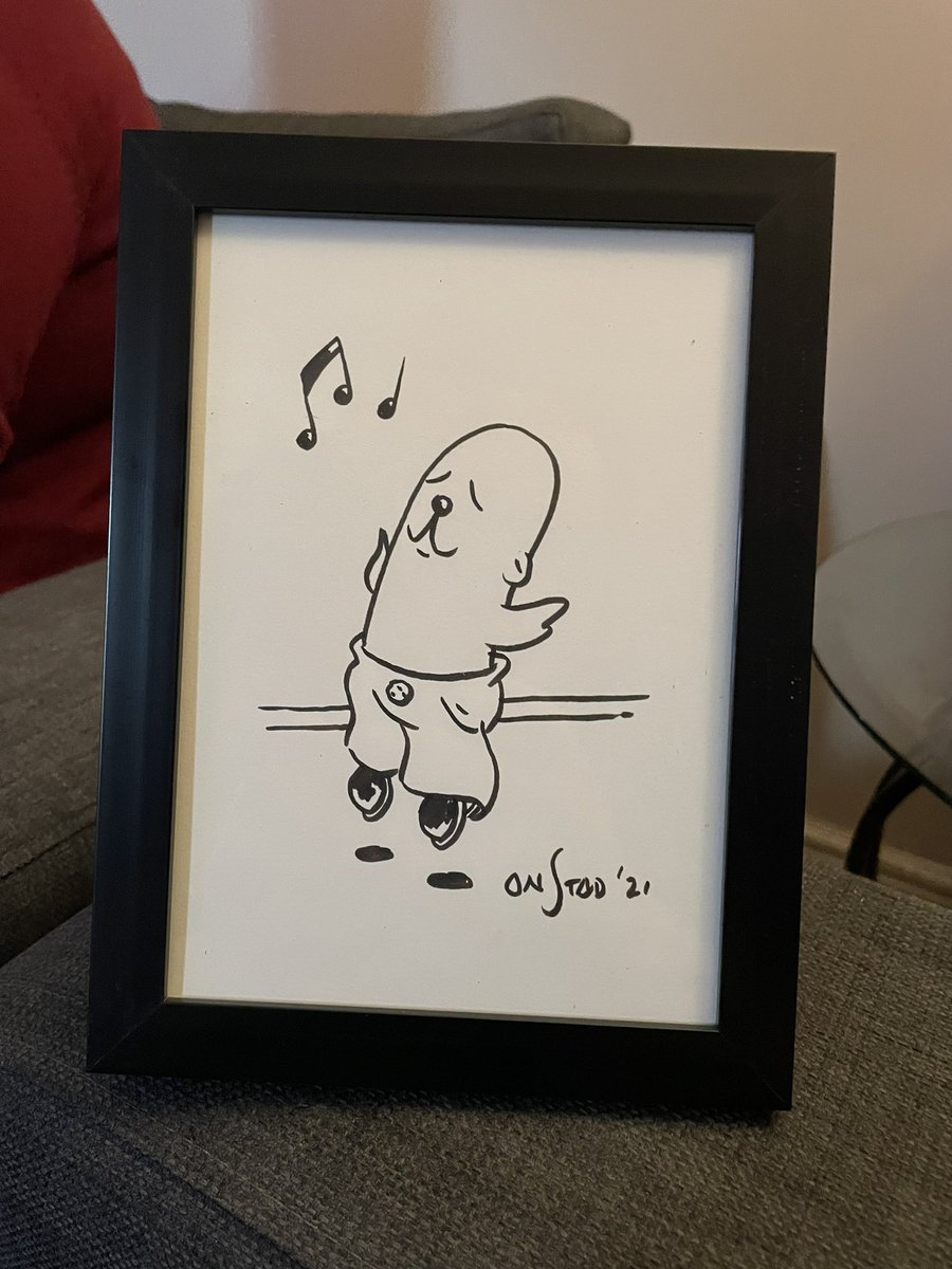 IGander's tweet photo. Wonderful Phillipe sketch by @achewood that arrived today, lord where have 20 years gone https://t.co/ZKwD0J9Ilx
