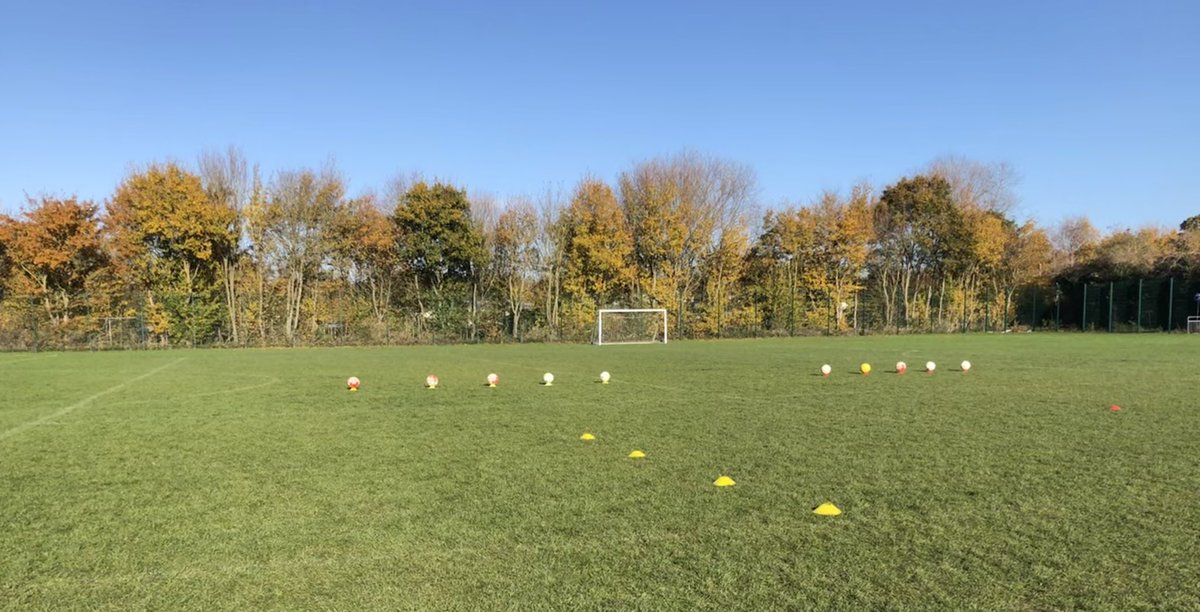 MissMartinPE's tweet photo. Football bowling 🎳 ⚽️ 

- passing
- dribbling 
- control 

#peresource 

(Only realised how the spaces were uneven after) https://t.co/q4MhjU1p7d