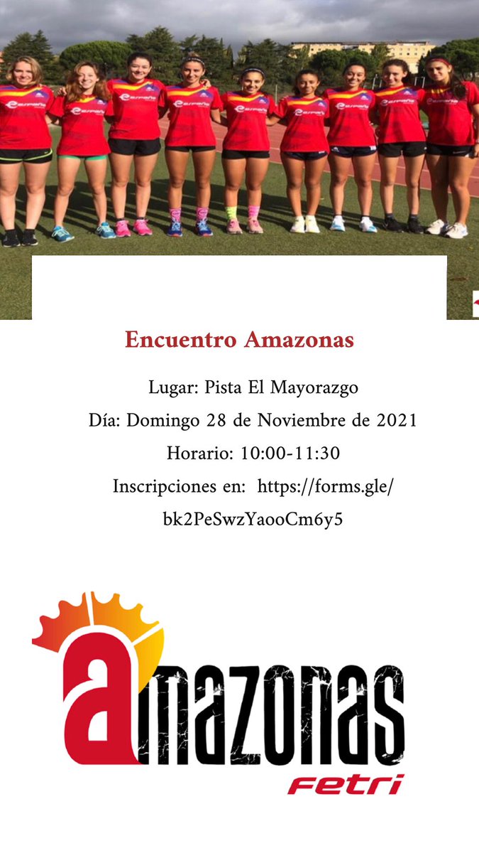 MelinaAlonso1's tweet photo. Encuentro Amazonas. Destinado a niñas 12-17 años. Necesaria indumentaria para carrera a pie y casco de ciclismo (únicamente).
Inscripción gratuita. Al final del encuentro serán obsequiadas con una camiseta técnica.

@deportegob @fundaciondepjov @TRIATLONSP @fecantri https://t.co/Gc7NahEHBZ