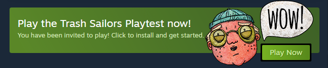 Guys I have another great surprise for you!

We've just launched open ONLINE playtest for Trash Sailors!

Come and get it from here: store.steampowered.com/app/1132030/Tr…

#gamedev #TrashSailors #indiegame #madewithunity