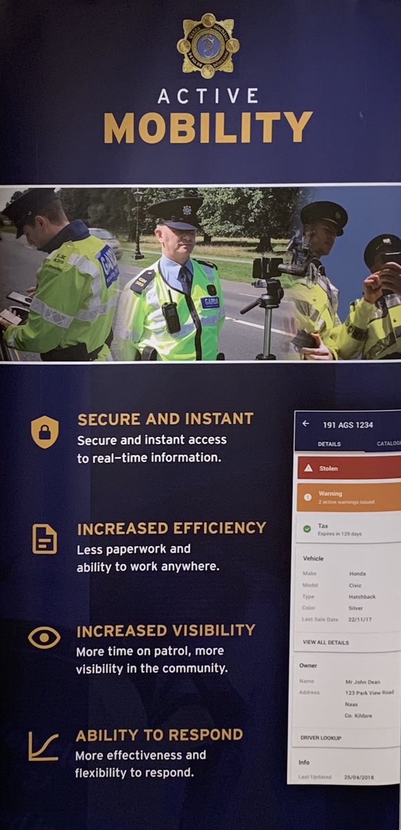 Daithi686's tweet photo. Delighted to have been invited to the roll out of mobility devices to the Limerick Division over the last number of days. 

With a great uptake on devices, these will be put to good use across the division. #Mobility #APSFOF @timwillo @terryemail @GardaTraffic @gardainfo https://t.co/UtolO83oJt