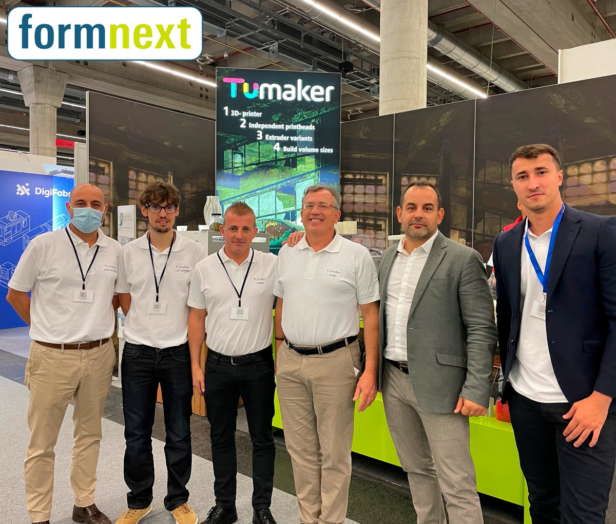 Second day of @formnext_expo completed. ✅

The @Tumakers team thanks you for the welcome and is looking forward to seeing you tomorrow at stand 11 /110-D68.

Come to our stand and discover first-hand the most important advances in 3D printing.

Don't miss it!

#Formnext #3D