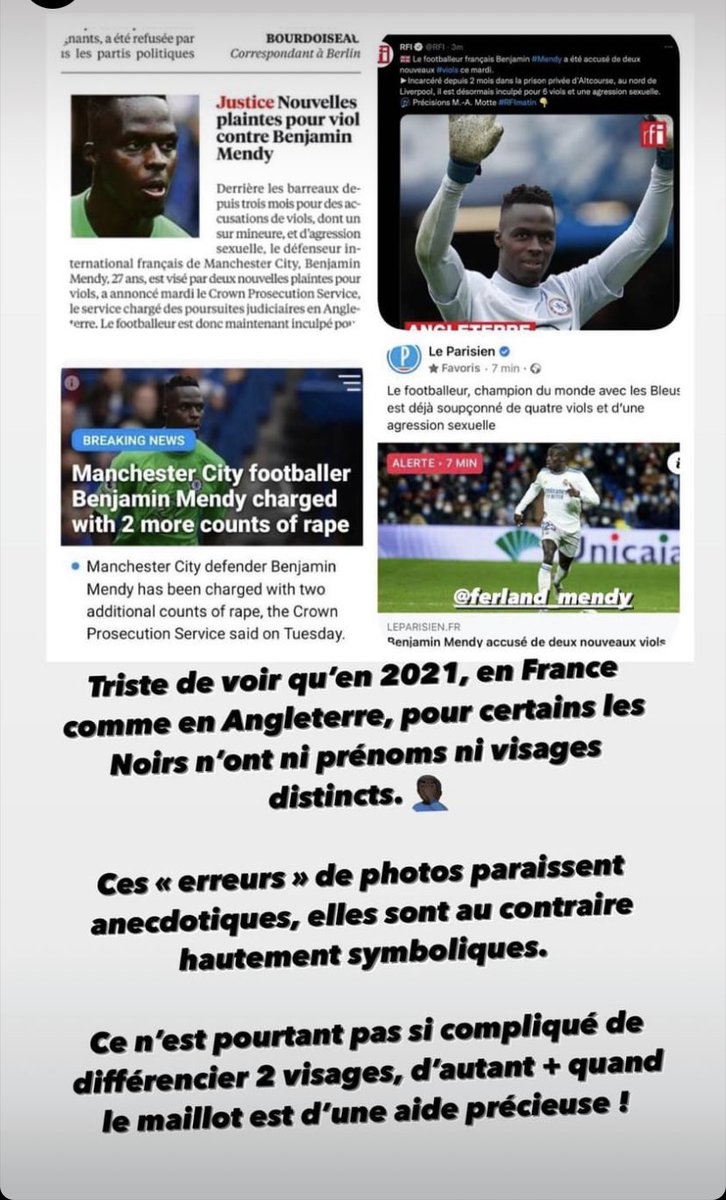 Merci Edouard Mendy!  Nous sommes en 2021 😔😔😔!
 
STOP 💪🏿🛑✋🏿

Ça prendra du temps mais vous allez finir par nous respecter! Que vous le vouliez ou non 😡😡😡!