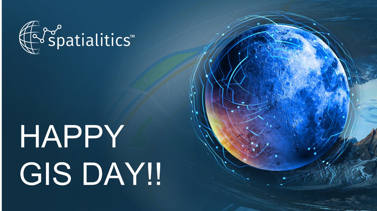 SpatialiticsLLC's tweet photo. Inspire the world with #GIS. Gather, visualize and analyze geographic data and with your decisions & actions make a better world.
#GISDay #SaaS #Cloud #Spatialitics #Utilities #PublicSafety #Healthcare #Esri #ArcGIS https://t.co/iETOITDZ0X