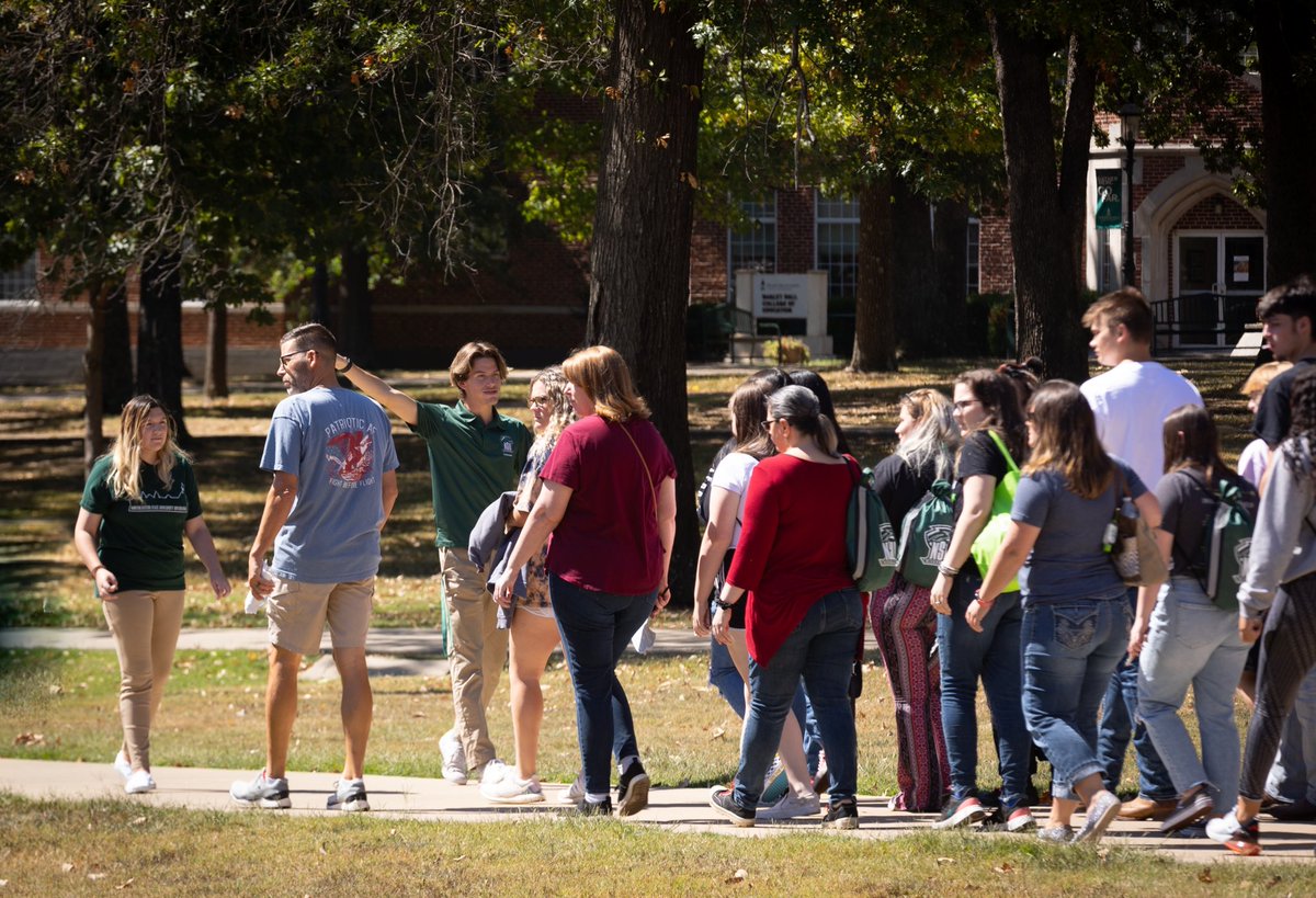 Taking a campus tour is a great way to get a feel for campus life at NSU and talk with current students! Schedule your tour at nsuok.edu/campustours and experience what it's like to be a RiverHawk! #nsubound
