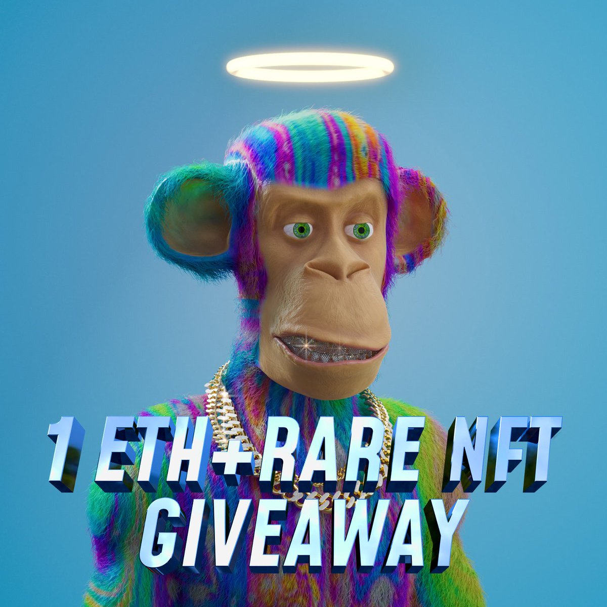 ChillApeClub's tweet photo. 🎊 1 $ETH + 1 CHILL APE CLUB #NFT GIVEAWAY 🎊

Follow the steps below for the chance to win 1 $ETH ($4,300) and 1 Rare @ChillApeClub NFT 🚀

1️⃣ Follow @ChillApeClub 
2️⃣ Like + RT this post
3️⃣ Join our Discord, https://t.co/bUxXcZaCDP
4️⃣ Tag a friend (1tag = 1 entry)

#NFTGiveaway https://t.co/KqneuzVgpf
