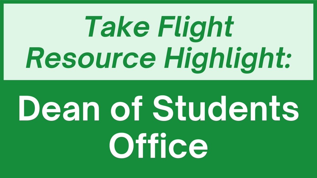 TakeFlightUNT's tweet photo. Resource Highlight: The Dean of Students does more than handle conduct. They offer tons of resources for students that need help navigating through academic and personal challenges. Visit them in Sage 110 or Union 409 #UNTDeanOfStudents #AdvisorAdvice #UNTCares #UNThelps #UNTcar https://t.co/EudF86mand