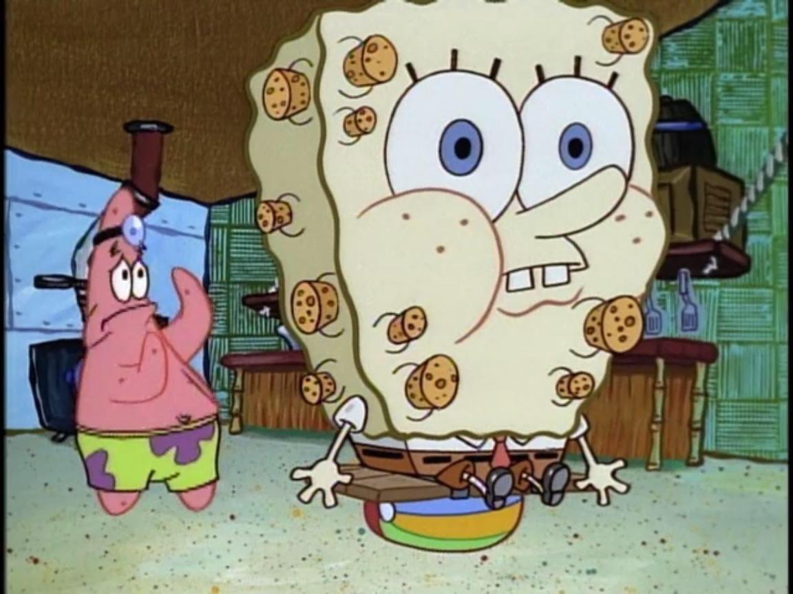 Remember the episode of Spongebob where Spongebob gets sick but gives into ...