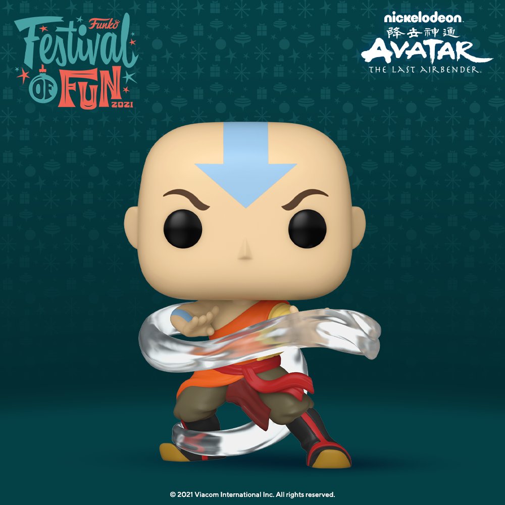 Funko Festival Of Fun X Eccc Reveals: Avatar: The Last Airbender Air Bending Aang Pop! : funkopop