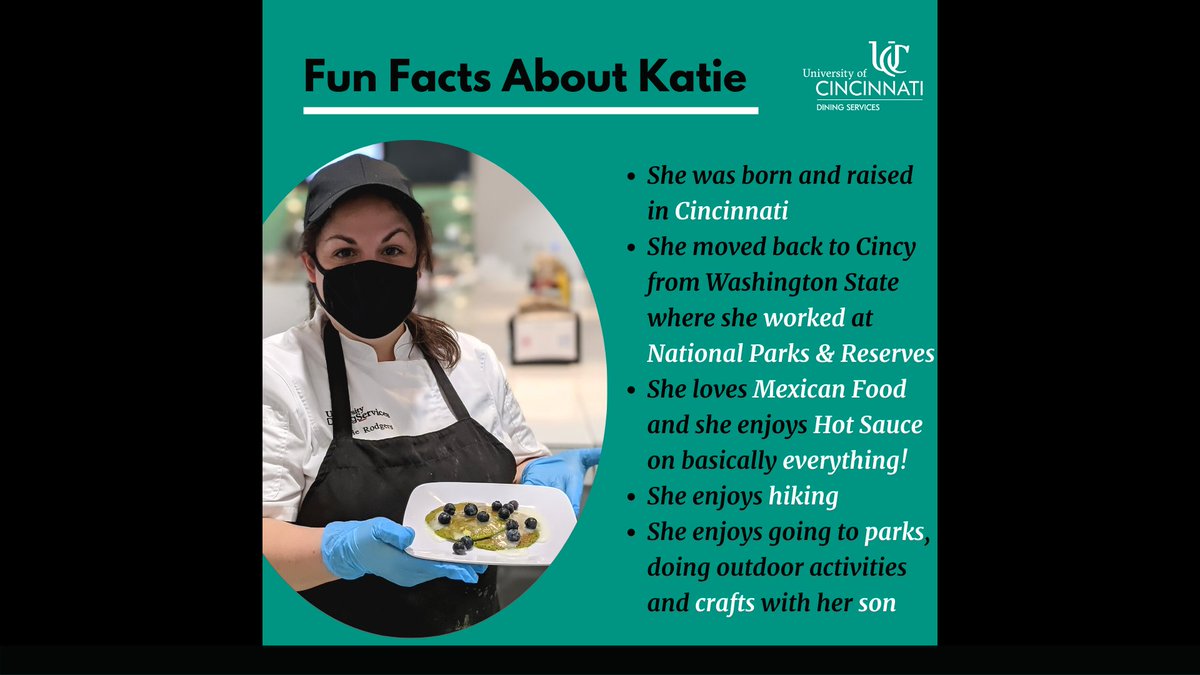 ucmainstreet's tweet photo. Meet Katie! Katie works at OTG as a Purchasing Agent. Who would you like to see featured next?
...
#UofCincy #UofCincyDining #CampusDining #UCDining #StaffProfile #OTG https://t.co/jTjoOAhIfQ