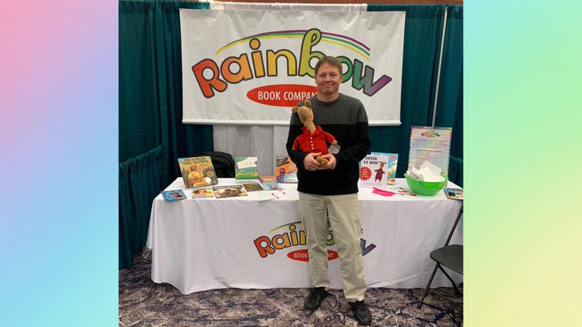 RainbowBookCo's tweet photo. @KevinWislo is having a great time at the @ilfonline conference!!! If you have not yet, there is still time to visit him at the #RainbowBooks booth!
#ilfannual21 #libraries #forwardbound2021 https://t.co/b6bu6lt0lS
