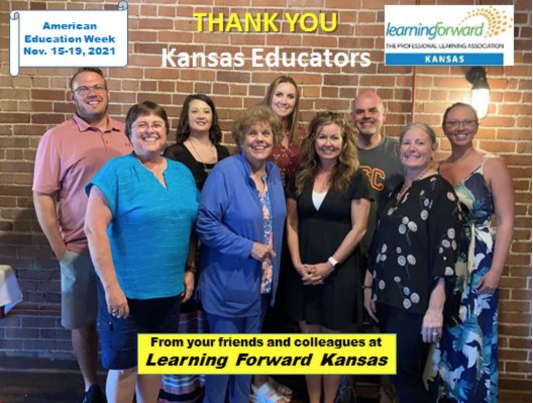 lfkansas's tweet photo. Happy American Education Week to our Kansas Educators!  We have your back! You are doing heroic work every single day.  You make a difference to so many.  You are appreciated!  LFKS is here to support you ALWAYS! #ProLearning #LFKS #bettertogether https://t.co/9fnlghKBRv