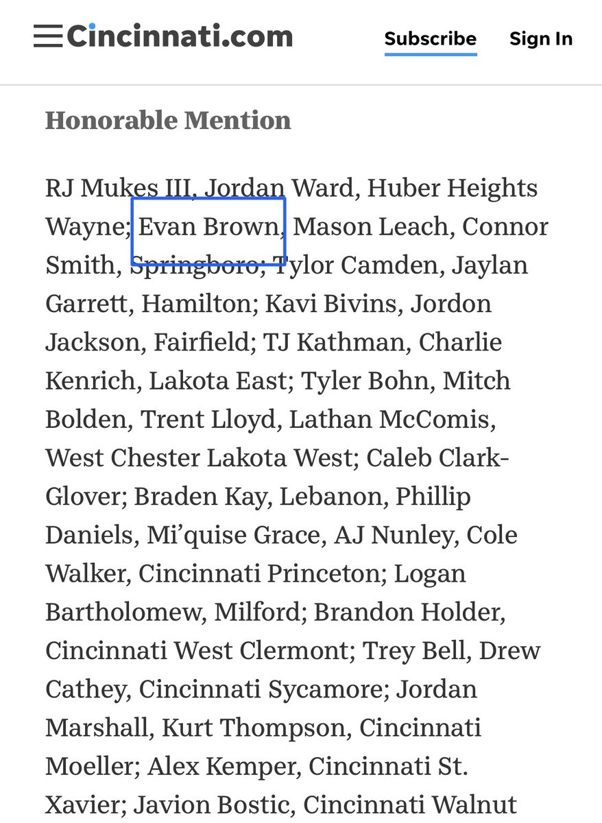 Grateful to be named a special mention in the Southwest Ohio District‼️