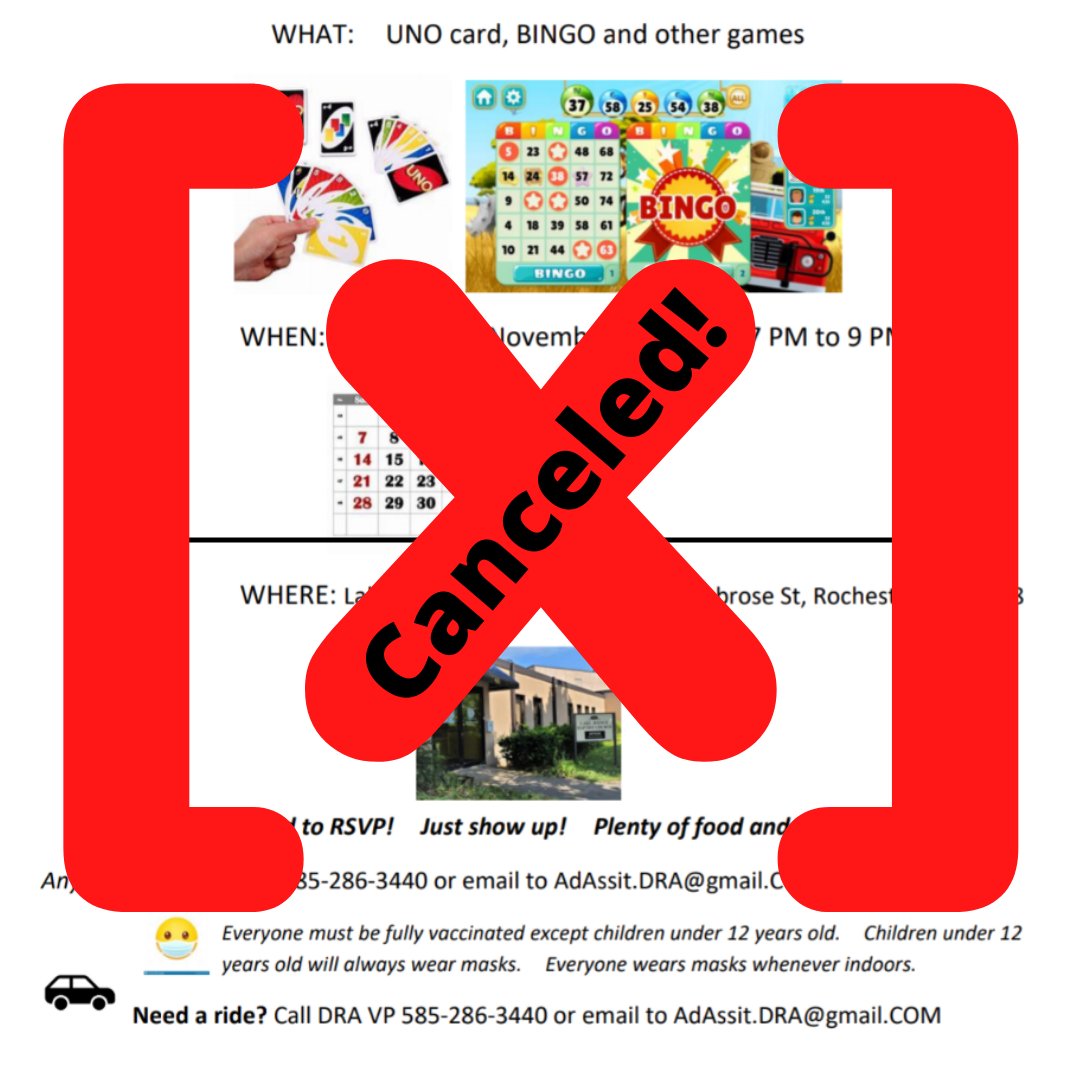 We unfortunately had to cancel tonight's game night. We apologize for the inconvenience and look forward to catching up with you at our next event 🙂