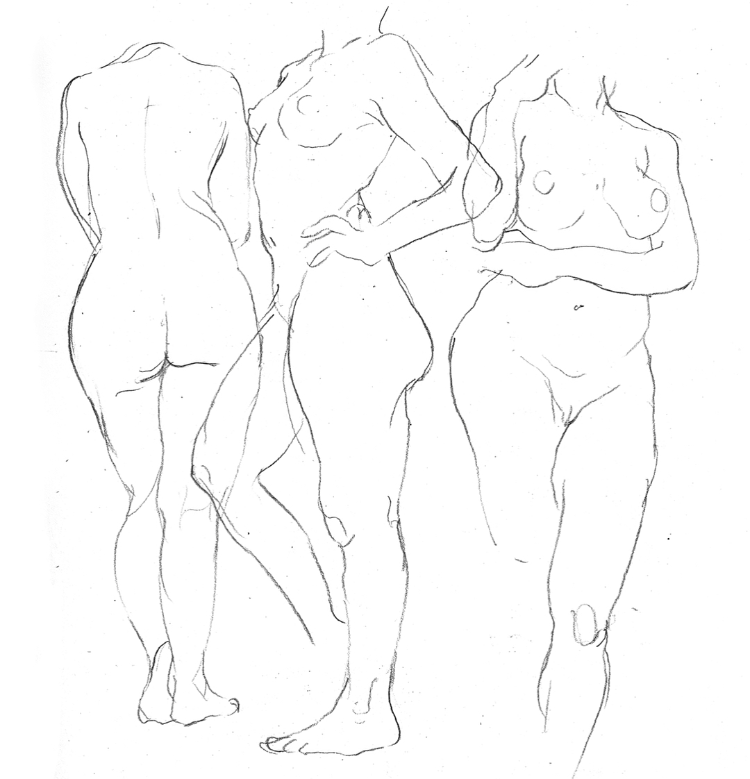 also some super old figure drawings. i would just take a bus to los feliz and draw there lol. 
