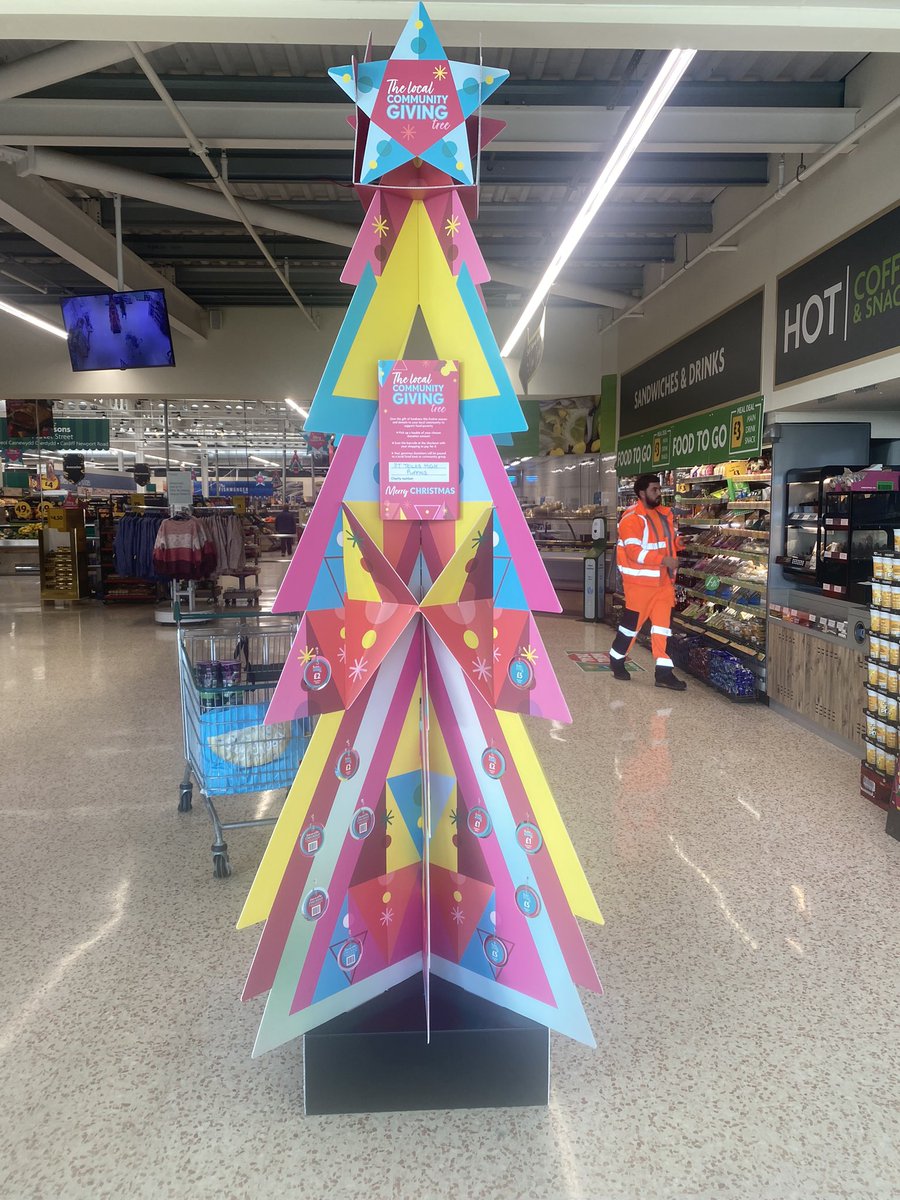 SchoolPriest's tweet photo. If you are shopping at Morissons Newport Rd be sure to take a bauble off the charity tree and support our food pantry provision, Puffins. We are the store’s chosen charity for Christmas. Thank you #Morrison @StTeilos @MonmouthDCO @LlandaffDio @Morrisons https://t.co/SwpS78mijl