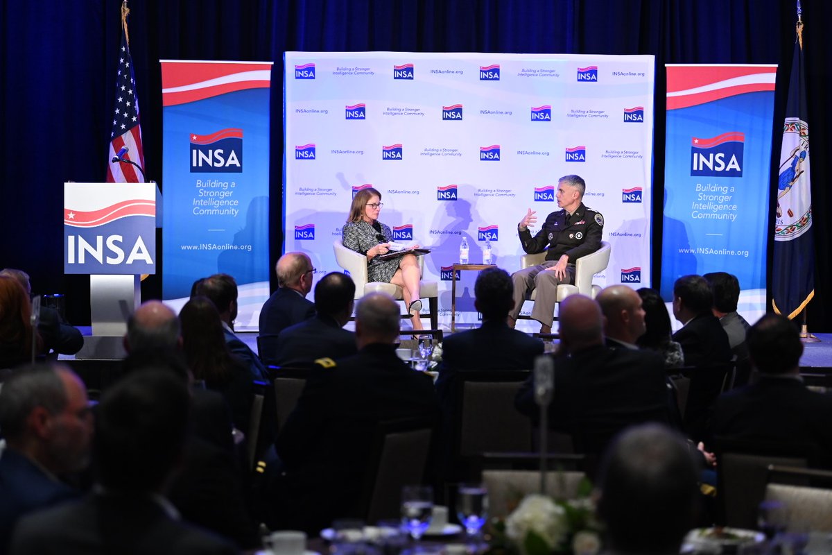 CYBERCOM_DIRNSA's tweet photo. Thank you @INSAlliance, for the opportunity to talk about the significant cybersecurity issues facing our nation and the importance of @US_CYBERCOM and @NSAGov partnerships with industry and academia. #INSAleadership https://t.co/yW0W7S2PpS