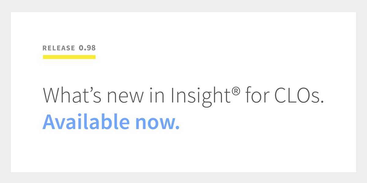Kanerai's tweet photo. Not a user? Reach out at inquiry@kanerai.com to learn how you can leverage our newly released tools and much more. 

#CLO #InsightforCLOs #ReleaseNotes https://t.co/EFZfDFmeIj