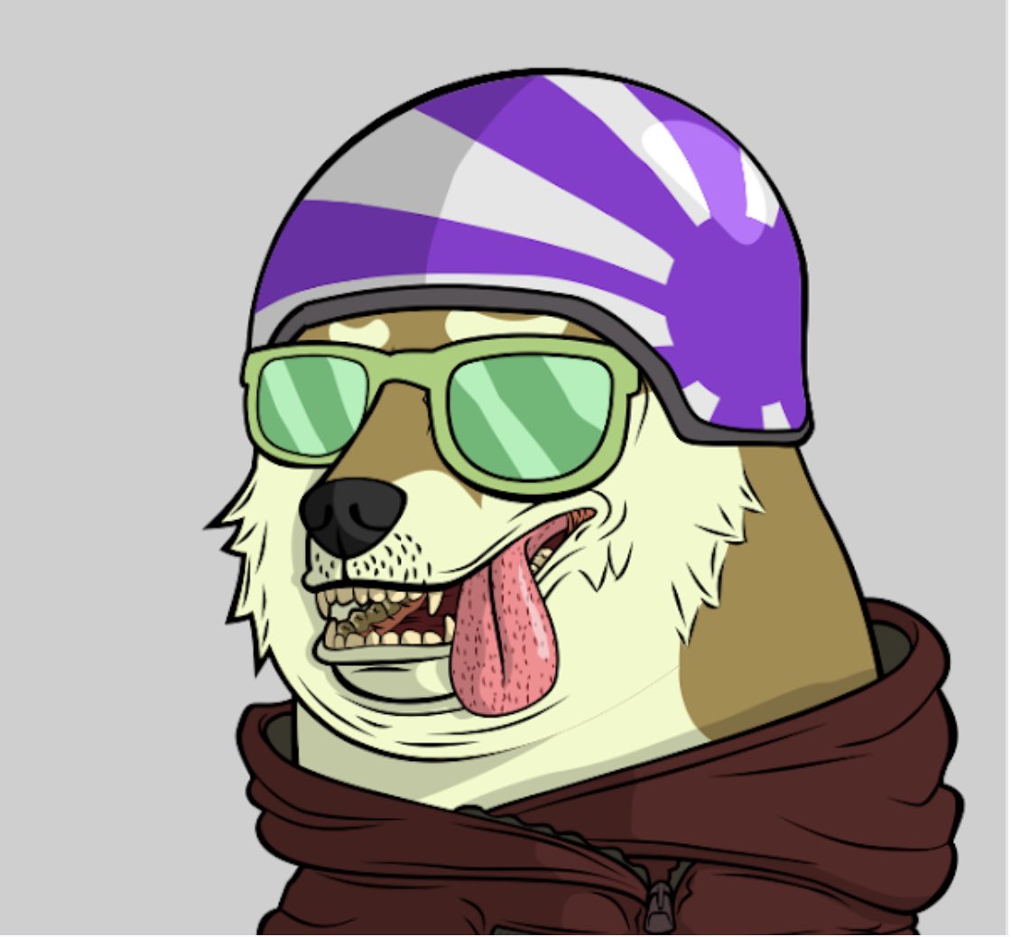 cbg294's tweet photo. @TheDogePoundNFT Awooooo!! 😍 https://t.co/ecFy96Iauz