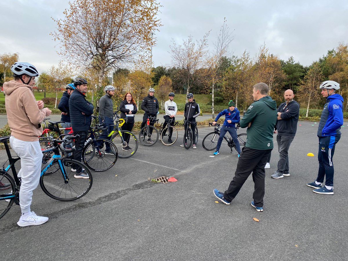 CyclingIreland's tweet photo. On Saturday, 11 coaches from different clubs in Leinster completed the Foundation in Cycling Course with tutor Gary McKeegan 🙌🏻 Well done and congratulations to all the participants 👏🏻 A big thanks to Specialized Ireland for providing the venue for the course. 

#CICoaching https://t.co/FOwZsv0j5p