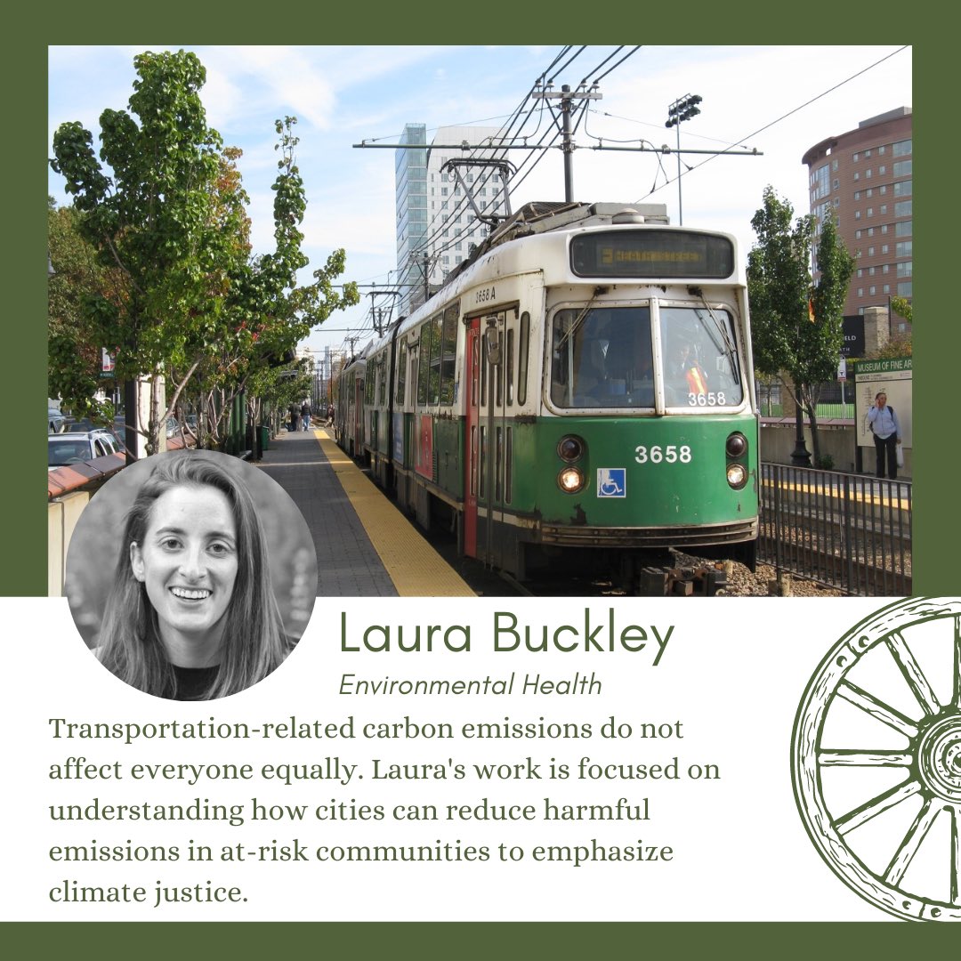 Check out this weeks Trainee Spotlight: Laura Buckley! @lecbuckley is an @busphEH @BUSPH student working on transportation emissions and #climatejustice !