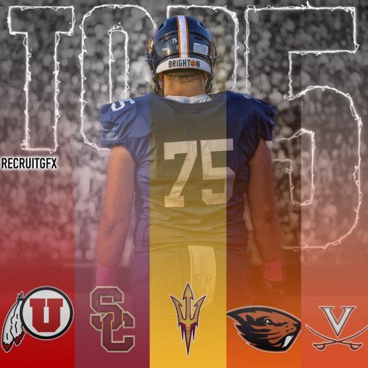 Tyler Knaak (@tk_naak) on Twitter photo !!!TOP 5 SCHOOLS!!!
Thank you to everyone whoās gotten me this far! I will be concentrating my recruitment to these 5 schools!
<a href="/Utah_Football/">Utah Football</a> <a href="/coachjharding/">Jim Harding</a> @USC_FB @ClayMcGuireUSC <a href="/ASUFootball/">Sun Devil Football</a> @CoachCavASU <a href="/BeaverFootball/">Oregon State Football</a> <a href="/FBCoachM/">Jim Michalczik</a> <a href="/UVAFootball/">Virginia Football</a> <a href="/Coach2J/">Coach Garett Tujague</a>
Graphic by <a href="/recruitgfx/">Commitment Edits</a> !!!TOP 5 SCHOOLS!!!
Thank you to everyone whoās gotten me this far! I will be concentrating my recruitment to these 5 schools!
<a href="/Utah_Football/">Utah Football</a> <a href="/coachjharding/">Jim Harding</a> @USC_FB @ClayMcGuireUSC <a href="/ASUFootball/">Sun Devil Football</a> @CoachCavASU <a href="/BeaverFootball/">Oregon State Football</a> <a href="/FBCoachM/">Jim Michalczik</a> <a href="/UVAFootball/">Virginia Football</a> <a href="/Coach2J/">Coach Garett Tujague</a>
Graphic by <a href="/recruitgfx/">Commitment Edits</a>