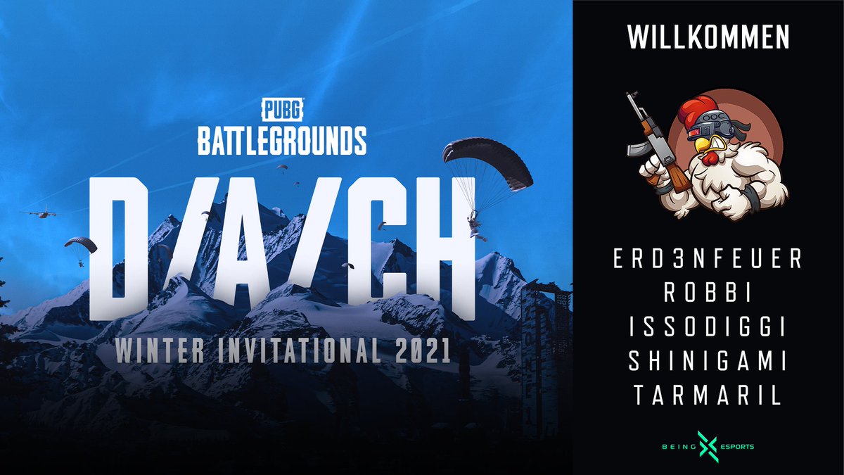 📣 Na hoffentlich wird euer Name nicht zum Programm!

Für das <a href="/PUBG_DE/">PUBG: BATTLEGROUNDS Deutschland 🇩🇪</a> D/A/CH Winter Invitational 2021 stellen wir freudig vor: Out of Control 🙌

<a href="/Erd3nfeuer/">Erd3nfeuer</a> 
<a href="/robbi1606/">Robert U</a> 
IssoDIGGI
<a href="/r_shiroe/">Shiroe / Patrick R.</a> 
<a href="/tarmaril/">Tarmaril</a> 

Auf das eure Fahrzeuge nicht außer Kontrolle geraten!🤣