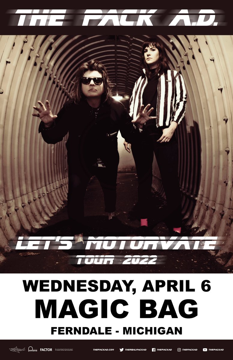themagicbag's tweet photo. New Magic Bag show on sale today!!!
The Pack AD @therealpackad
Wed, April 6 | Tix: $15 | AA
Ticket Link: https://t.co/Mkc5WsAW8U
#ThePackAD #TheMagicBag #LetsMotorvate https://t.co/zae5jqQwJa