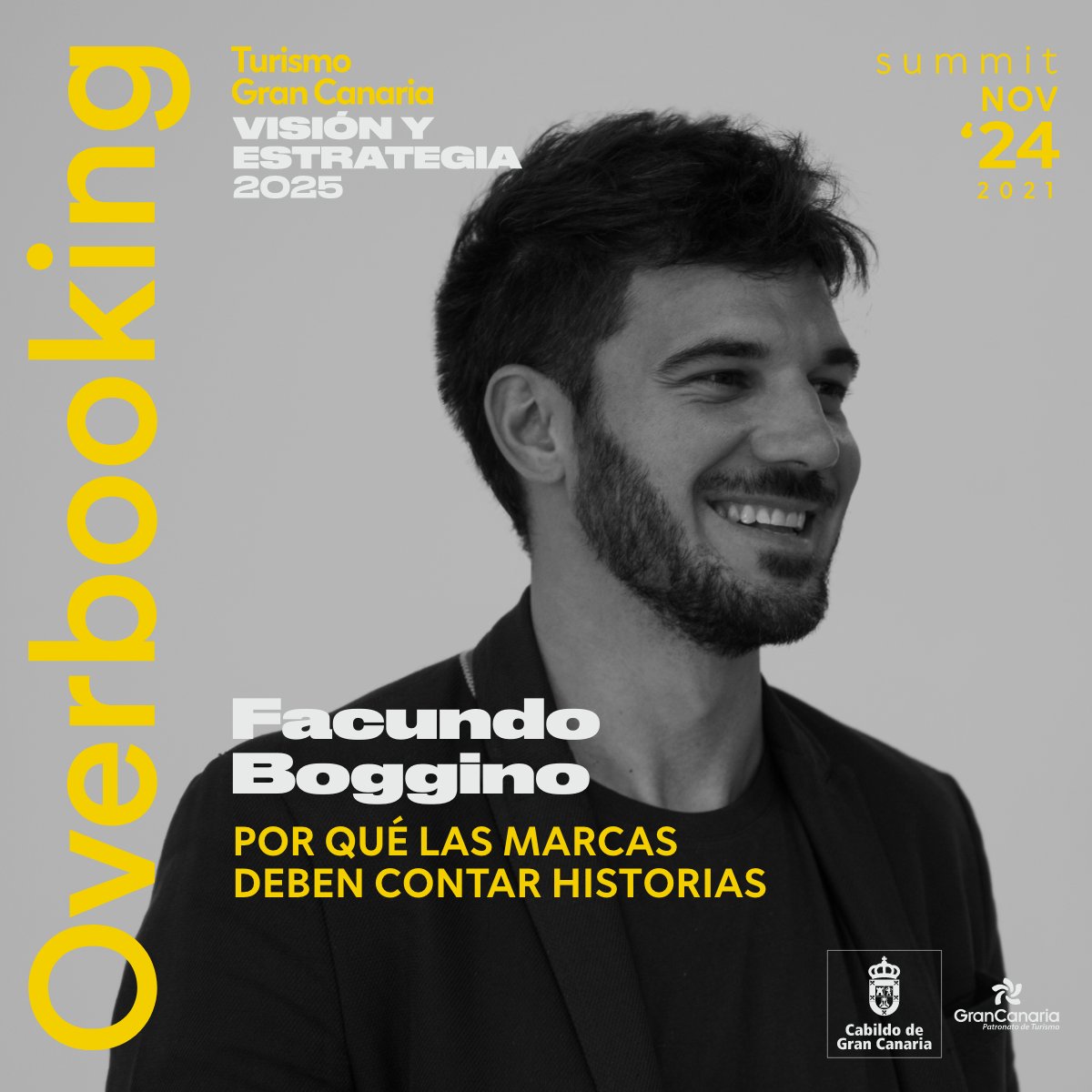 Saber cómo captar la atención de los distintos públicos en un mercado saturado de mensajes es esencial para cualquier destino turístico. En <a href="/ovbgc/">Overbooking Gran Canaria & Hosteltur Summit</a>, <a href="/facuboggino/">facundo boggino</a>, director creativo de @FutureBrand_Es, hablará de la importancia de que las marcas cuenten historias.