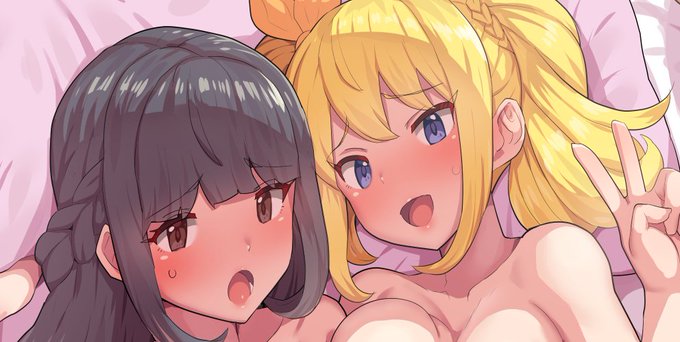 pixivFANBOXで支援者さま限定イラスト公開しました。パツキンむすめさんに、部室で青春してた美術部先輩も合流して保健室へ…な1枚です。興味あらばよろしくお願い申し上げます! 「++」以上支援者さま向けには今週はこちらの絵のメイキングを予定しております。お楽しみに! 