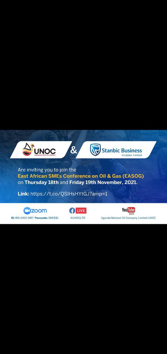 Don't miss out on the discussion around #SME opportunities in the #Ugandaoil and gas sector tomorrow.
#EASOG