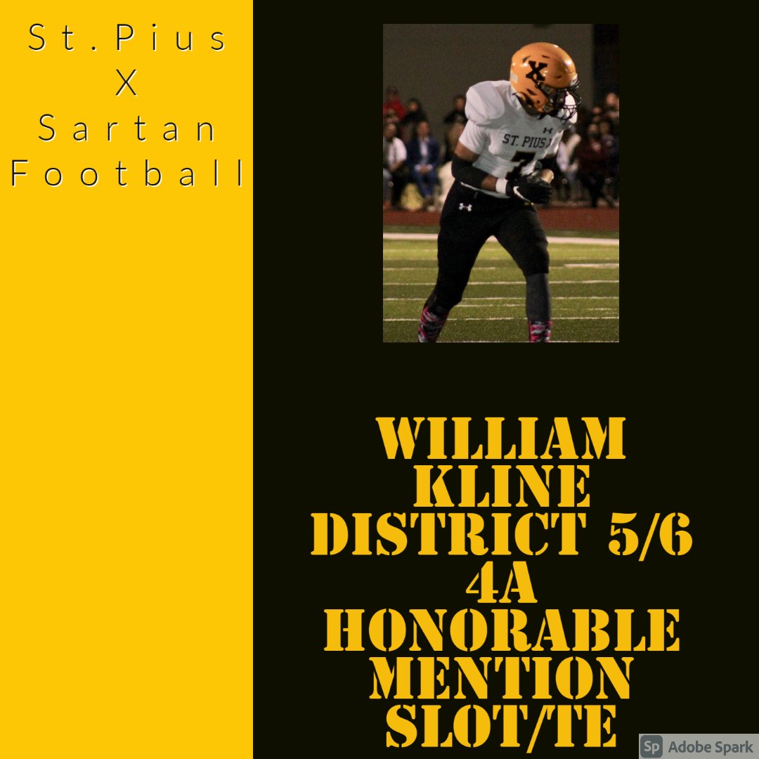 Sartan_football's tweet photo. Congratulations to the following players that earned honorable mention all district on offense. Great job guys! #sartanfootball #sonsofx https://t.co/CewyQG76VL