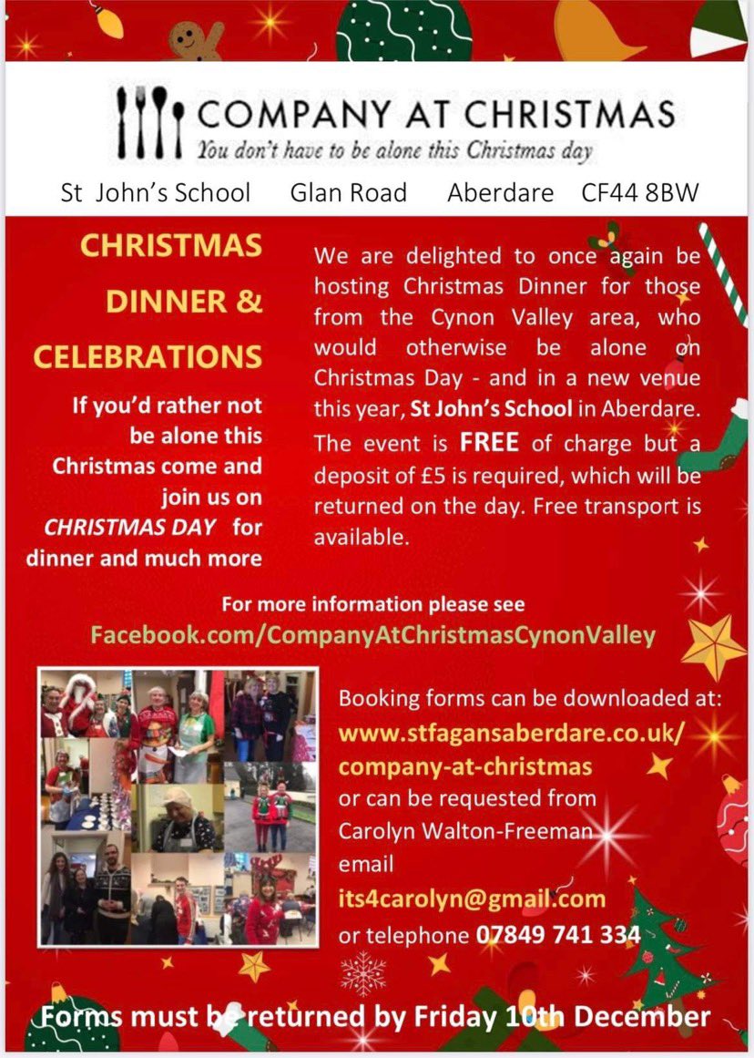 So you know anyone who could benefit from this wonderful event? Please feel free to share this Information with them  🎄 🎅