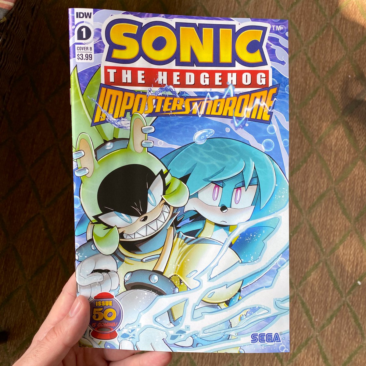 anyone picking up the newest sonic comic today????? you might recognize a certain orange gamer